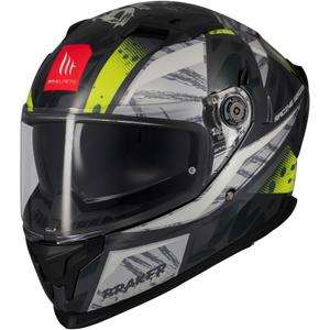 Casca moto integrala MT Braker SV Fury gri-galben fluo