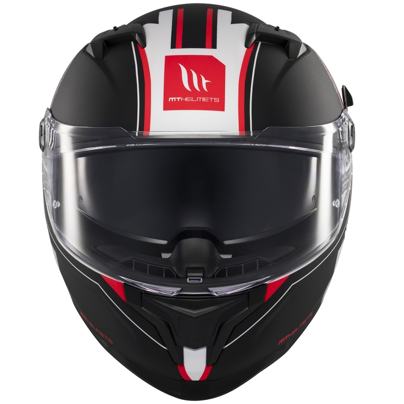 Casca moto integrala MT Braker SV Charm alb-negru mat