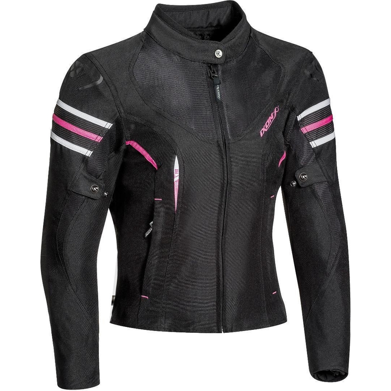 Jacheta de motocicletă pentru femei IXON Ilana negru și roz lichidare