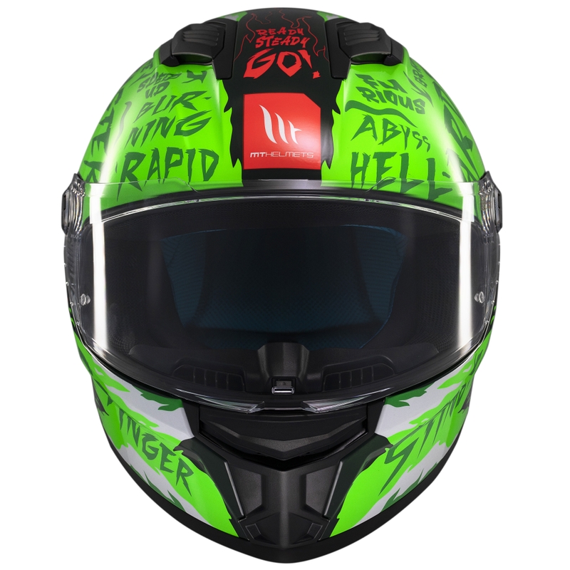 Casca moto integrala MT Stinger 2 Ardent verde