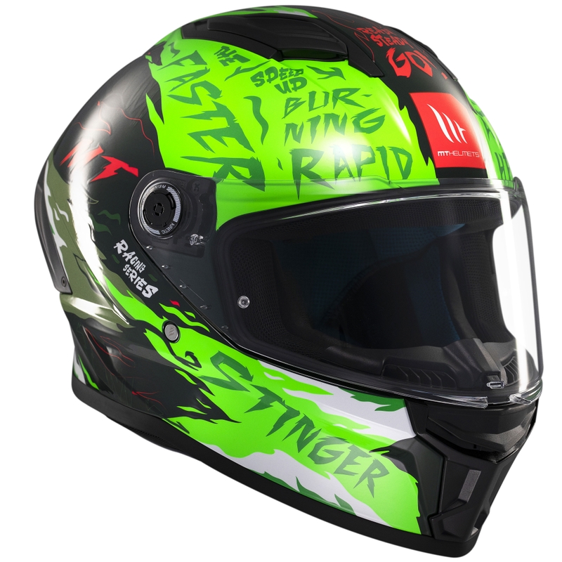 Casca moto integrala MT Stinger 2 Ardent verde