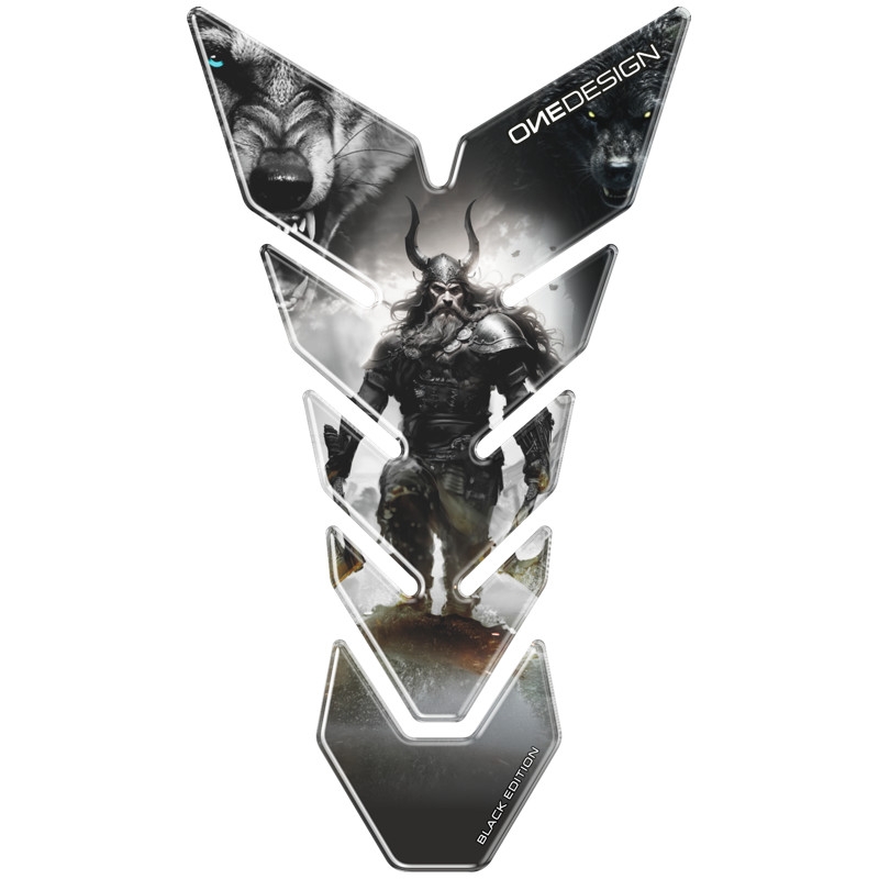 Autocolant rezervor de combustibil Print Black edition - Viking