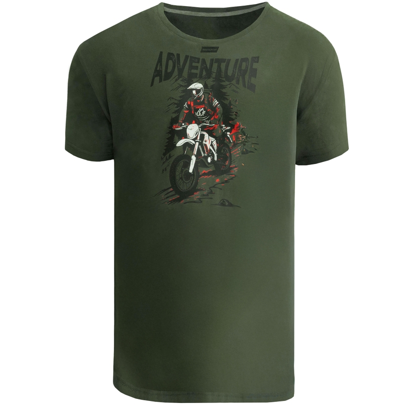 Tricou Motozem Adventure verde
