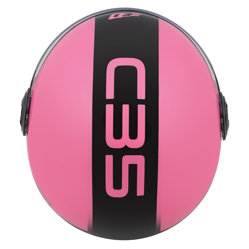 Casca deschisa ZED C35 roz-negru