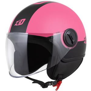 Casca deschisa ZED C35 roz-negru