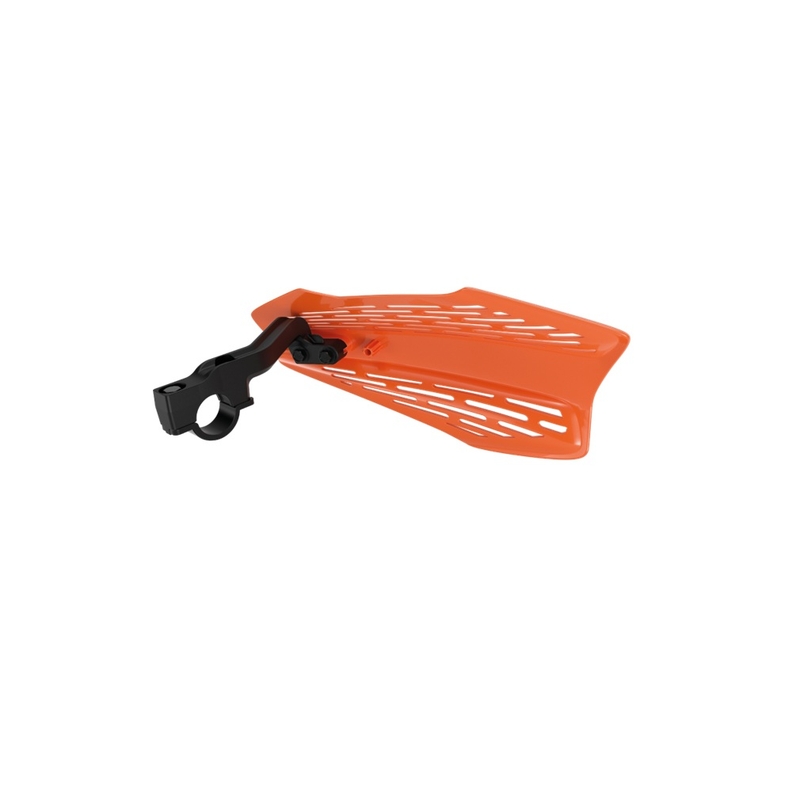 Handguard POLISPORT MX FORCE with universal handlebar mounting kit Red CR04