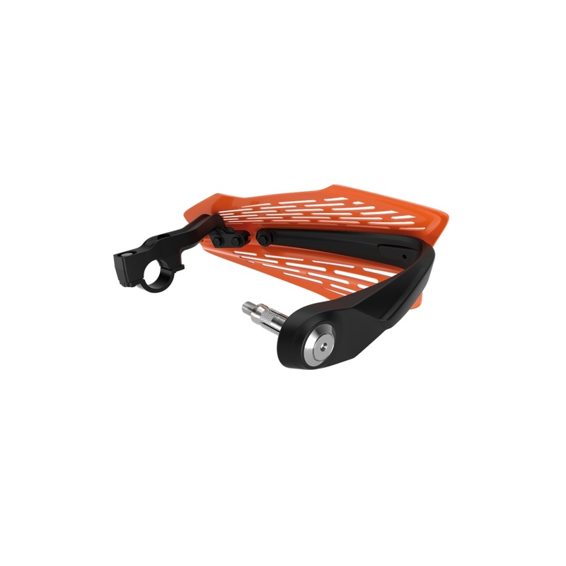 Handguard POLISPORT MX FORCE with universal handlebar mounting kit Red CR04