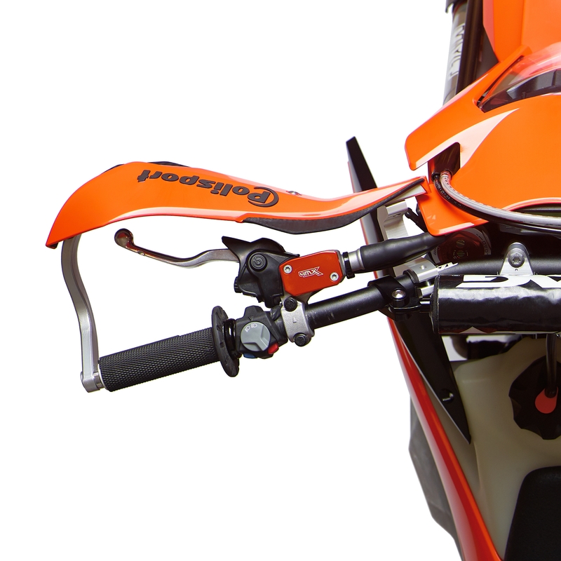 Handguard POLISPORT TRAIL BLAZER with universal mounting kit alb/negru