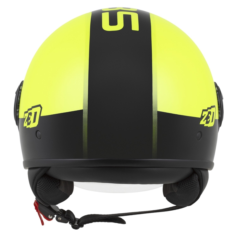 Casca deschisa ZED C35 galben-negru fluo