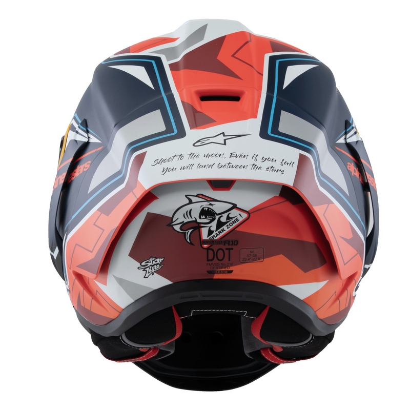 Cască de motocicletă integrală Alpinestars Supertech R-10 Ediție limitată Pedro Acosta albastru mat-roșu-alb