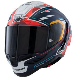 Cască de motocicletă integrală Alpinestars Supertech R-10 Ediție limitată Pedro Acosta albastru mat-roșu-alb