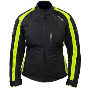 Geaca moto dama Roleff Venedig negru-galben fluo