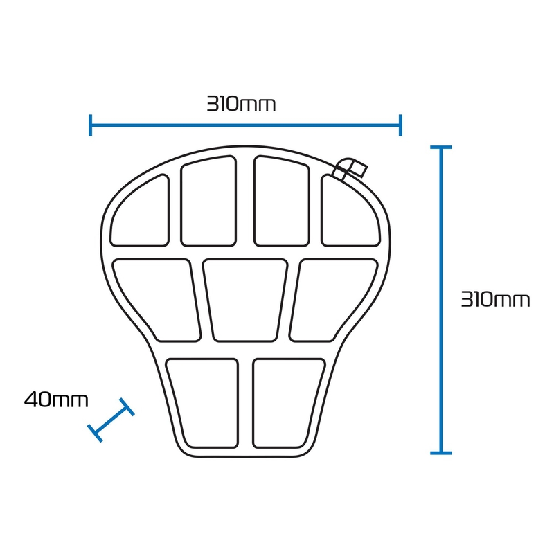 Pad scaun gonflabil Oxford Air Seat Street și Sport negru