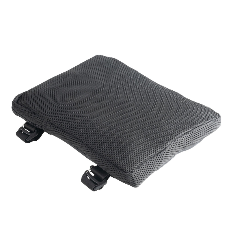 Oxford Air Seat Pillion și suport gonflabil Enduro negru deasupra scaunului pasagerului