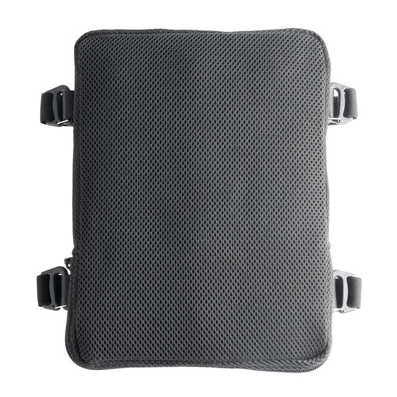 Oxford Air Seat Pillion și suport gonflabil Enduro negru deasupra scaunului pasagerului