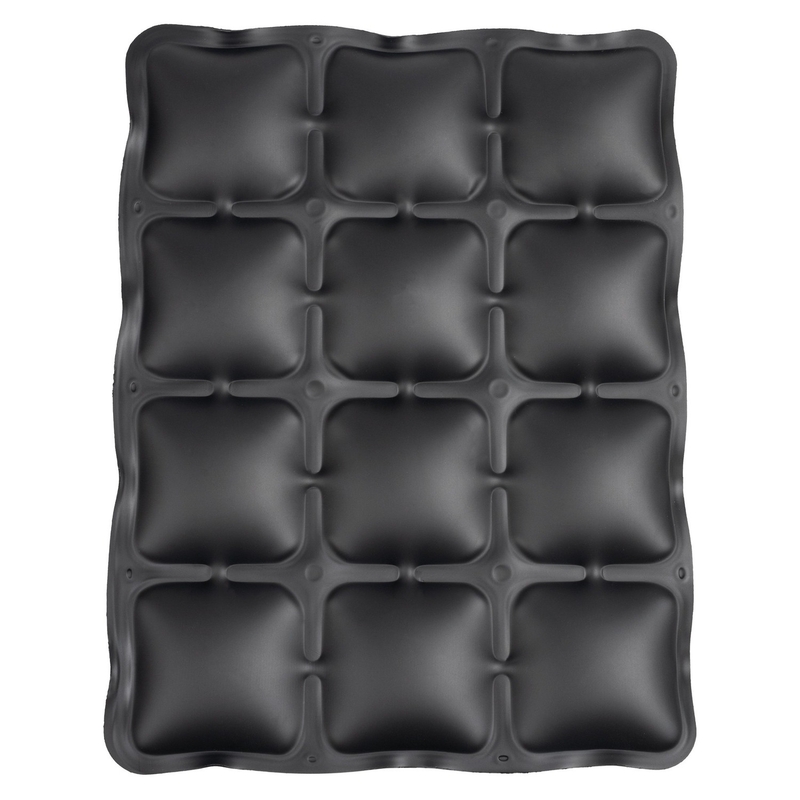 Oxford Air Seat Pillion și suport gonflabil Enduro negru deasupra scaunului pasagerului
