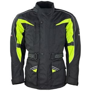 Geacă moto Roleff Kodra negru-galben fluo