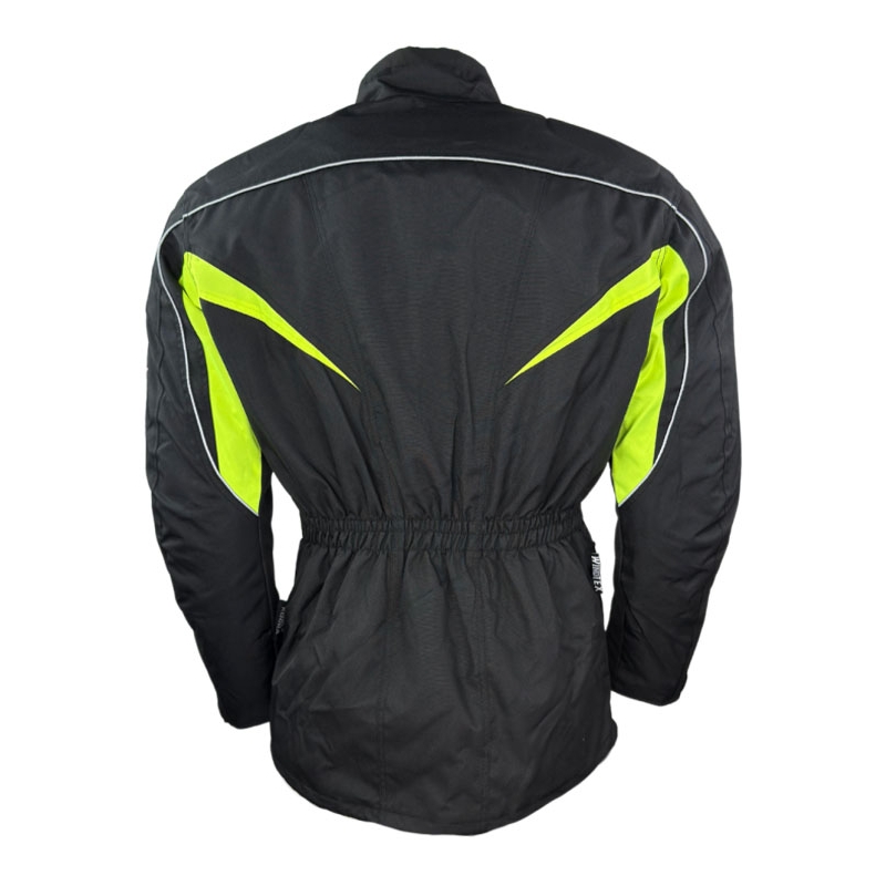 Geacă moto Roleff Kodra negru-galben fluo