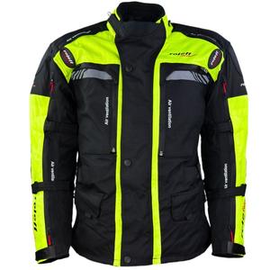 Jacheta moto Roleff Kodra Enduro negru-galben fluo