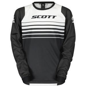 Tricou Motocross SCOTT EVO Swap Copii Negru-Alb