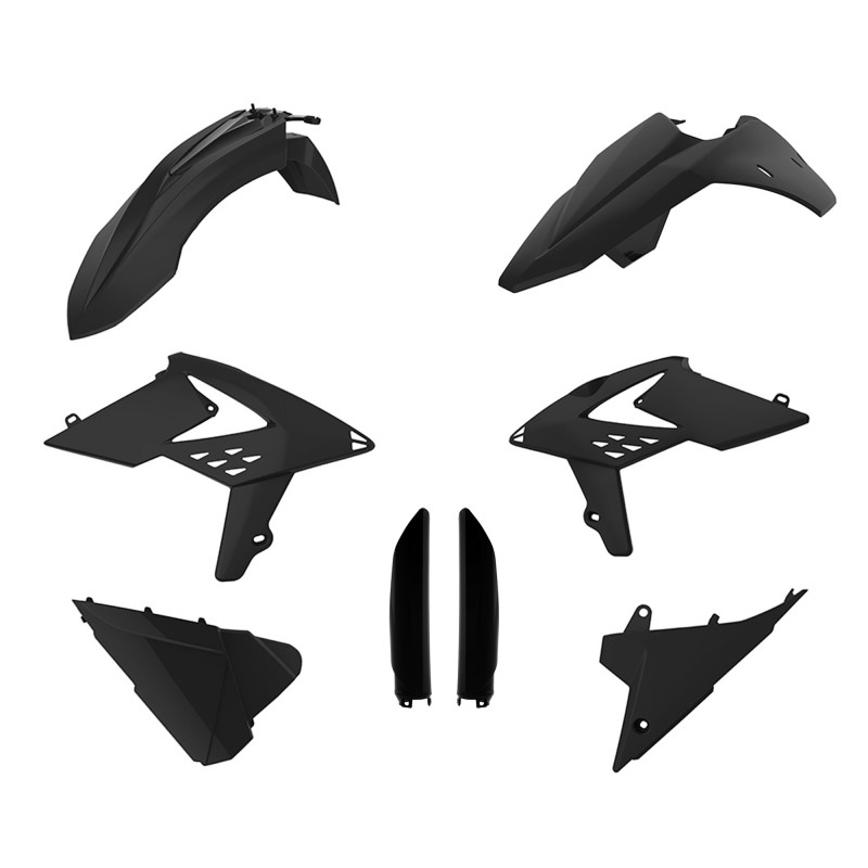 Kit plastice POLISPORT Negru
