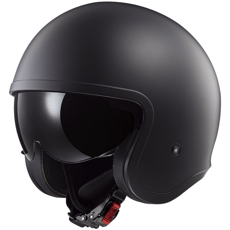 Cască de motocicletă deschisă LS2 OF599 Spitfire II Solid negru mat