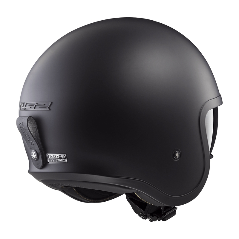 Cască de motocicletă deschisă LS2 OF599 Spitfire II Solid negru mat