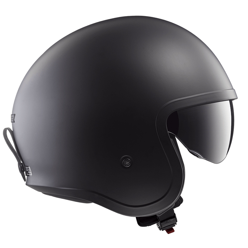 Cască de motocicletă deschisă LS2 OF599 Spitfire II Solid negru mat