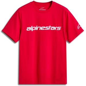 Tricou Alpinestars Linear Wordmark 2.0 CSF roșu-alb