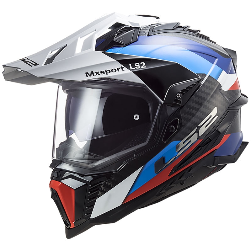 Casca moto Enduro LS2 MX701 C Explorer Frontier negru-albastru