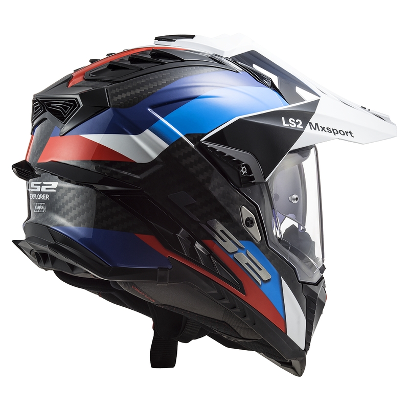 Casca moto Enduro LS2 MX701 C Explorer Frontier negru-albastru