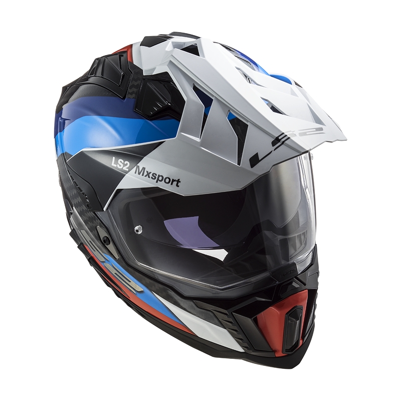 Casca moto Enduro LS2 MX701 C Explorer Frontier negru-albastru