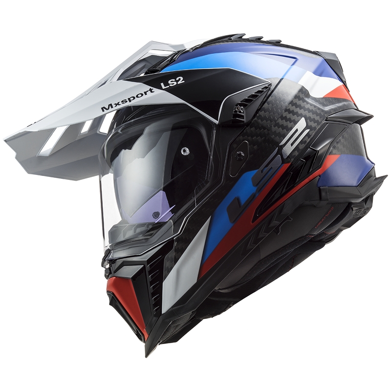 Casca moto Enduro LS2 MX701 C Explorer Frontier negru-albastru