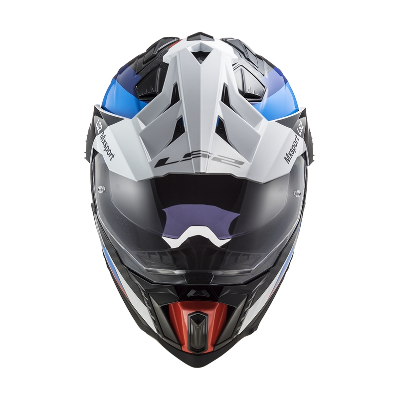Casca moto Enduro LS2 MX701 C Explorer Frontier negru-albastru