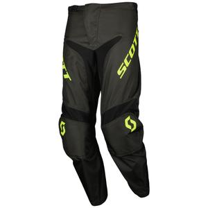 Pantaloni motocross SCOTT Compete negru-galben fluo