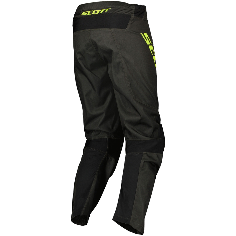 Pantaloni motocross SCOTT Compete negru-galben fluo