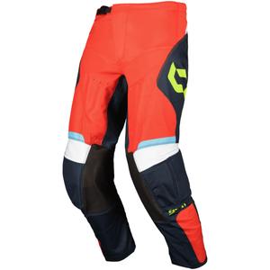 Pantaloni motocross SCOTT EVO Race albastru-rosu