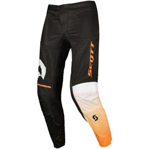 Pantaloni motocross SCOTT Podium PRO negru-portocaliu