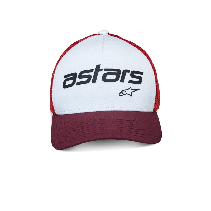 Șapcă Alpinestars Vital Trucker alb-maro-roșu-portocaliu