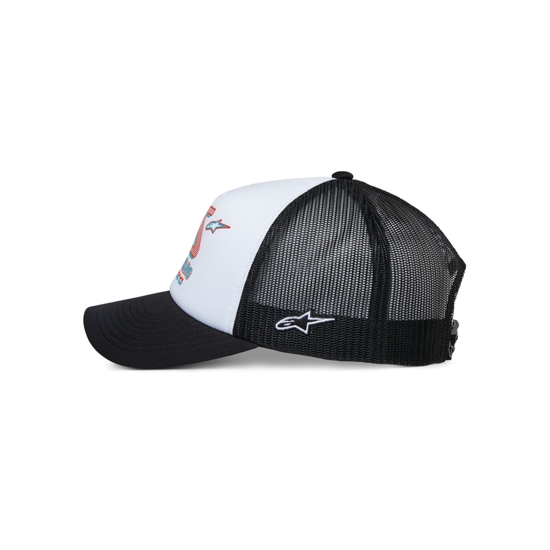 Șapcă Alpinestars Ayess Trucker alb-negru