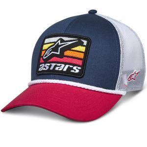 Șapcă Trucker Alpinestars Selica albastru-roșu-alb