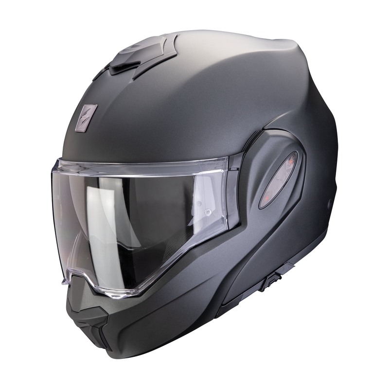 Cască de protecție Scorpion EXO-TECH EVO PRO SOLID negru mat perlat Scorpion EXO-TECH EVO PRO SOLID - II. calitate