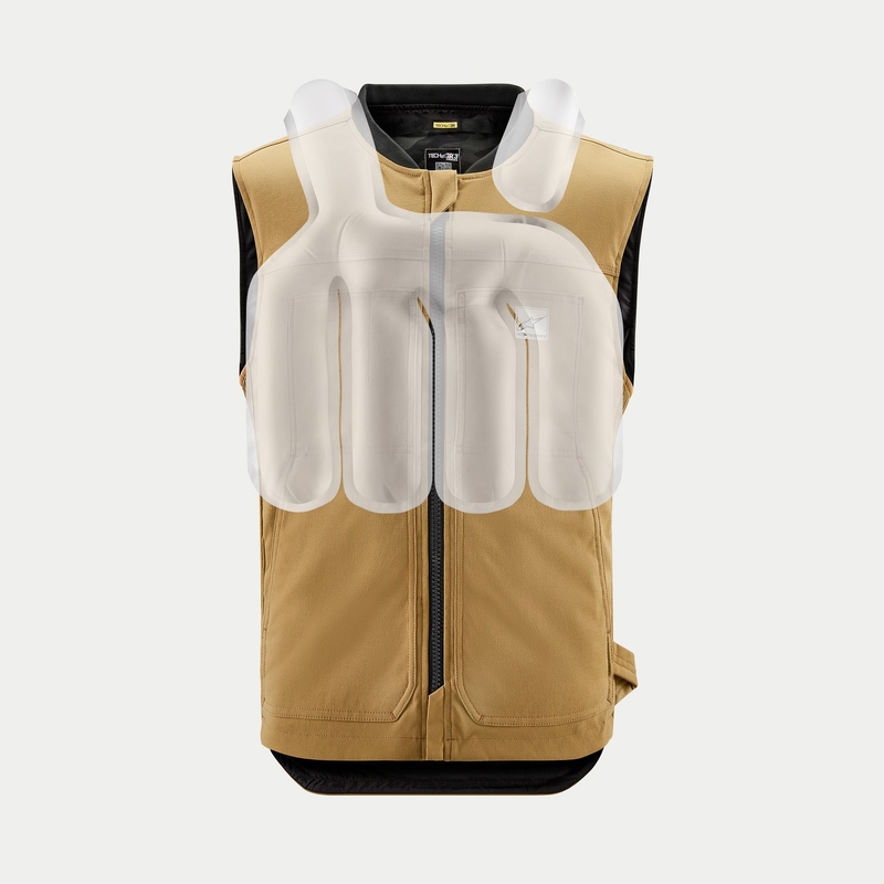 Vesta airbag cu sistem Alpinestars Tech-Air®3 V2 Canvas bej