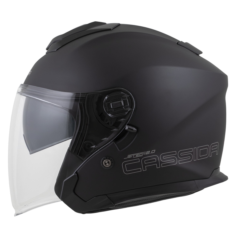 Cassida Cassida Jet Tech 2.0 Solid Open Face Moto Negru Mat-Gri