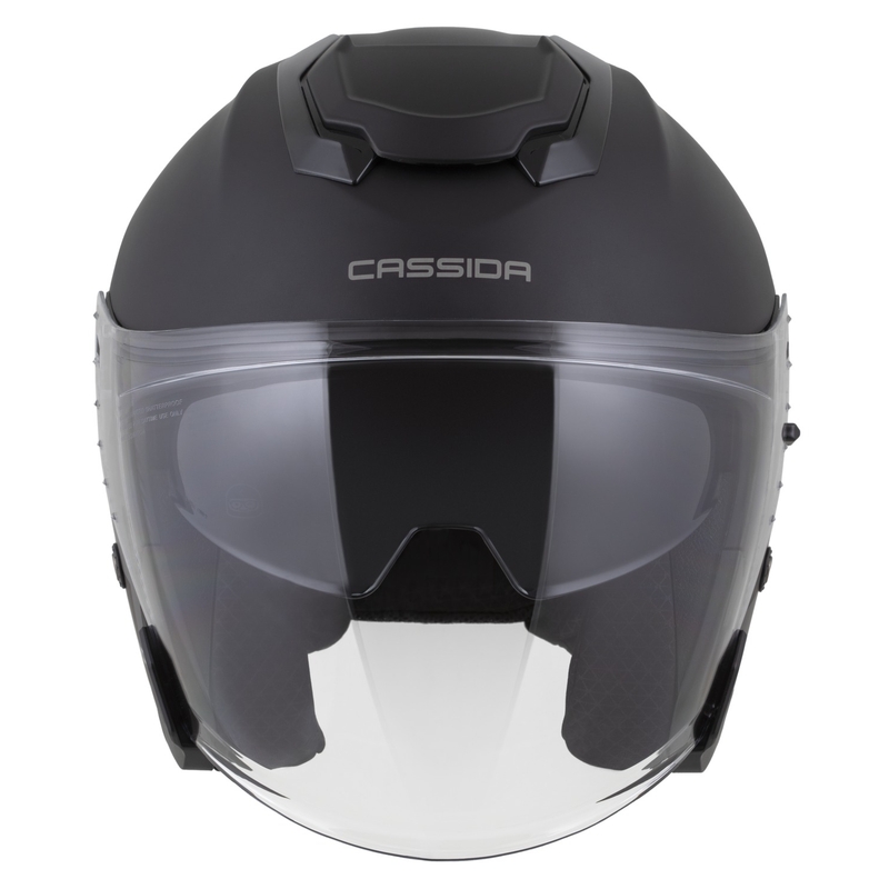 Cassida Cassida Jet Tech 2.0 Solid Open Face Moto Negru Mat-Gri