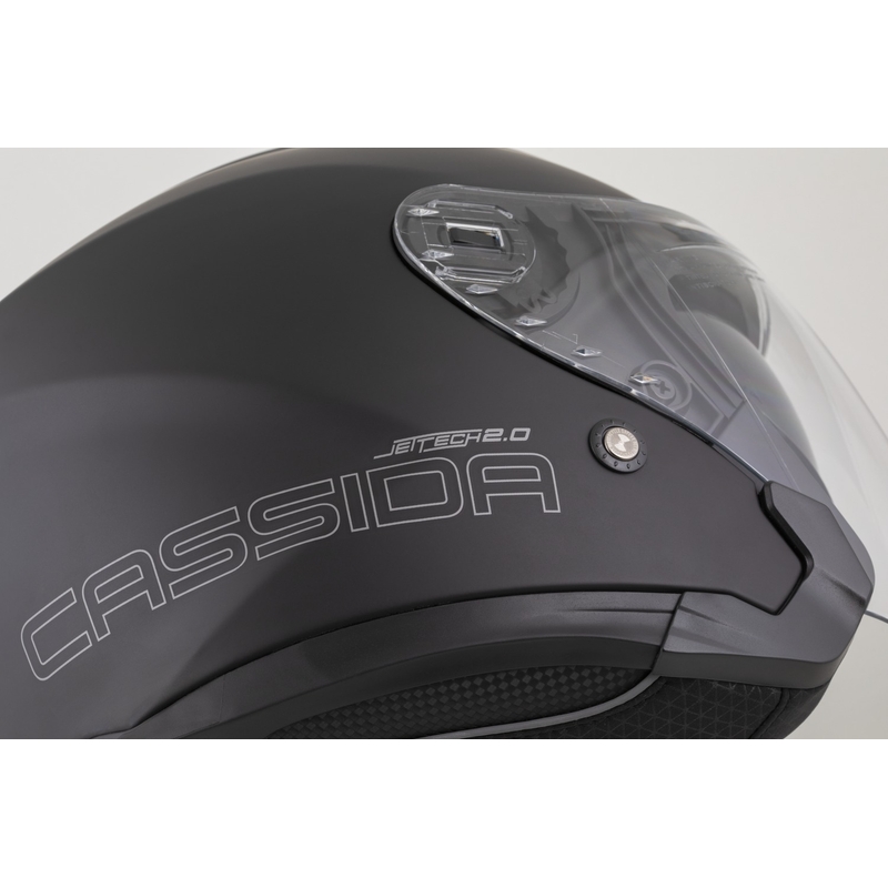 Cassida Cassida Jet Tech 2.0 Solid Open Face Moto Negru Mat-Gri