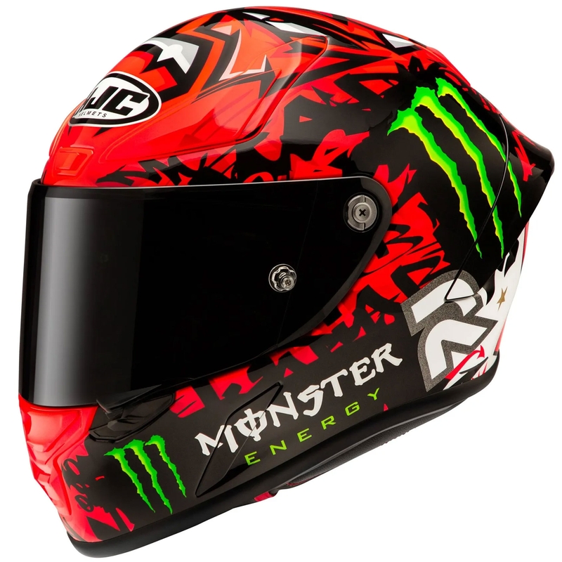 Casca moto integrala HJC RPHA 1 Quartararo Replica II MC1 rosu-negru-alb-verde