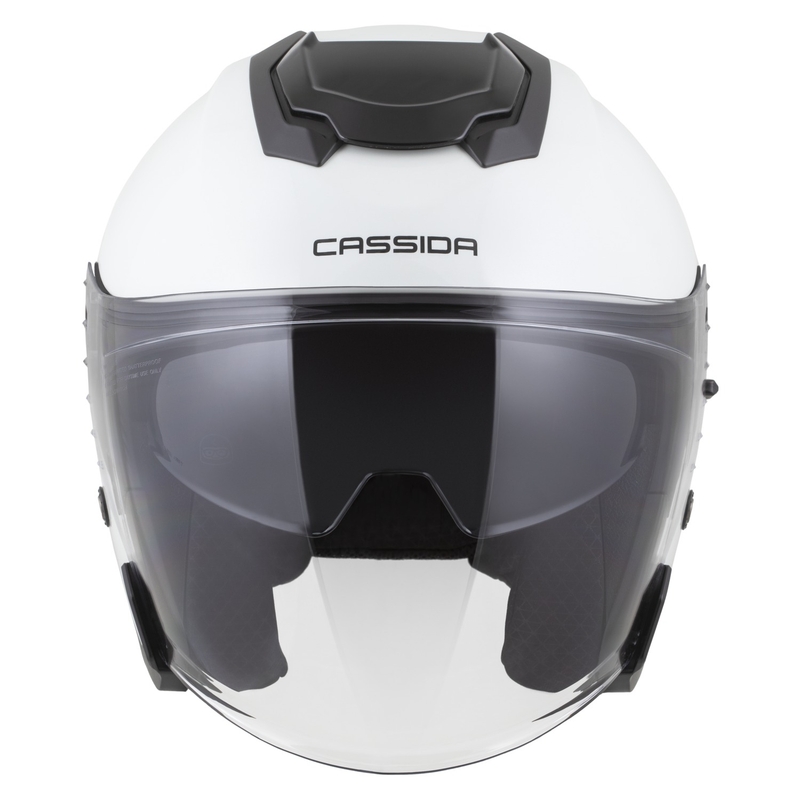 Cassida Motocicleta Cassida Jet Tech 2.0 Solid Open Face Alb-Negru-Gri