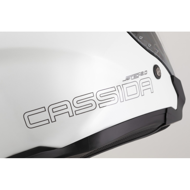 Cassida Motocicleta Cassida Jet Tech 2.0 Solid Open Face Alb-Negru-Gri