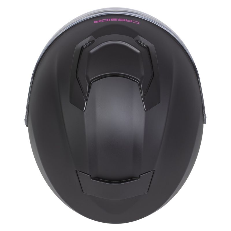 Cassida Motocicleta Cassida Jet Tech 2.0 Solid Open Face Negru Mat-Roz